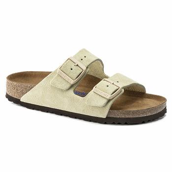Dámské Arizona Birkenstock Soft Footbed Semišové Læder Žluté | CZ 66NWY